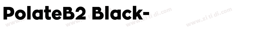 PolateB2 Black字体转换